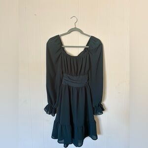Lulu's Black Long Sleeve Dress